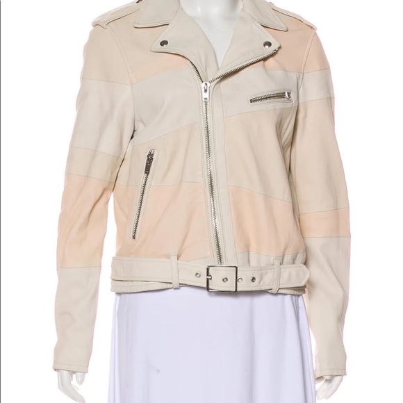 Iro Witney Leather Biker Jacket size 40 Large - Picture 5 of 16